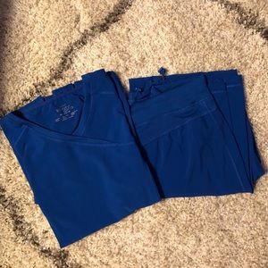 Cherokee Infinity Scrub Top + Bottom in Royal